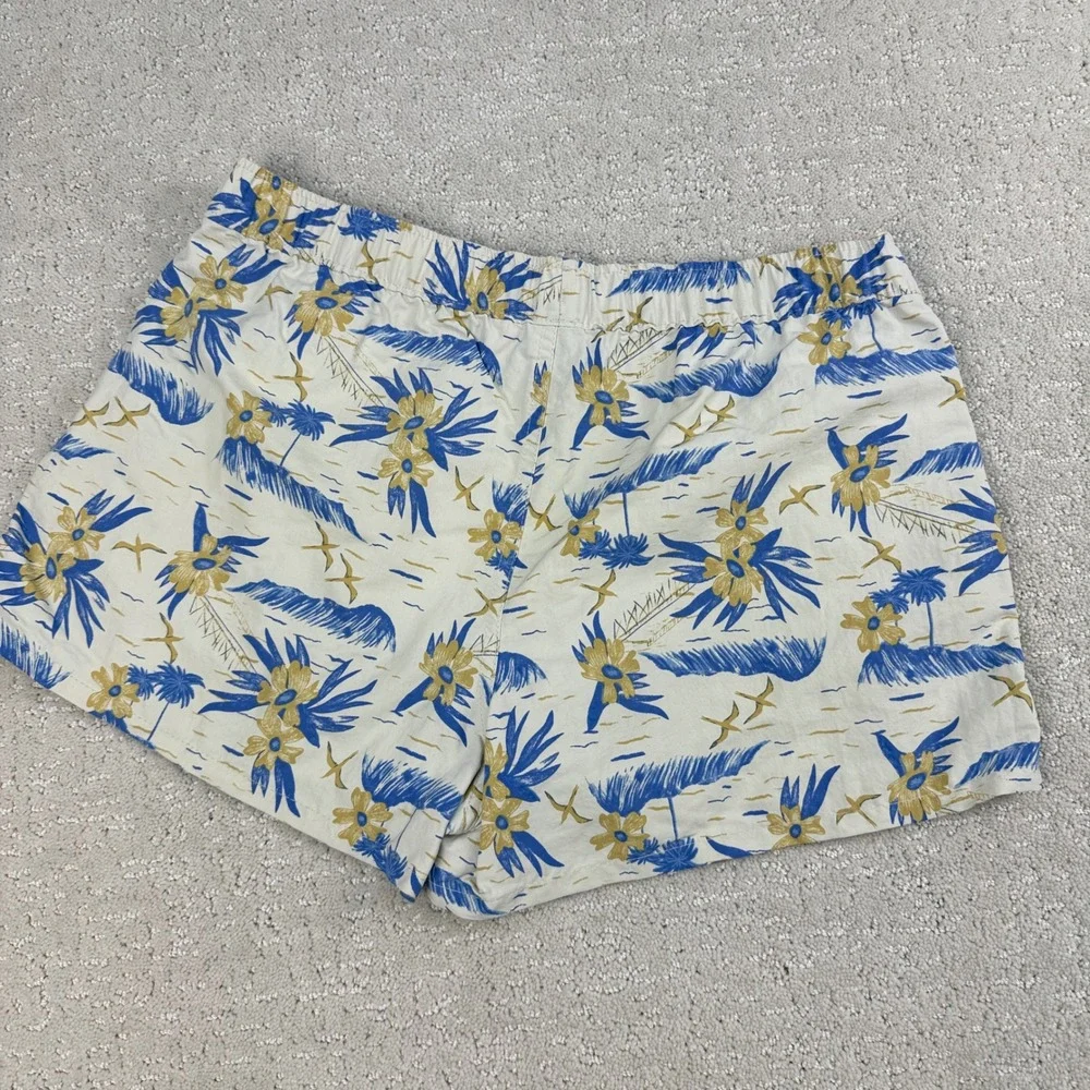 Patagonia Barely Baggies Shorts‎ Womens Small White Floral 2.5